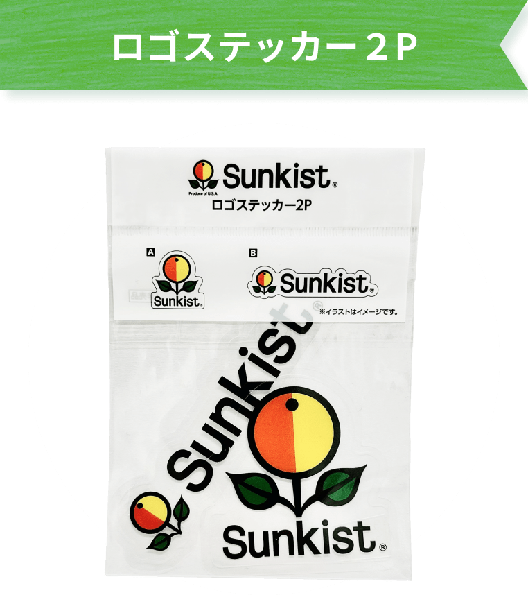 ロゴステッカー２P